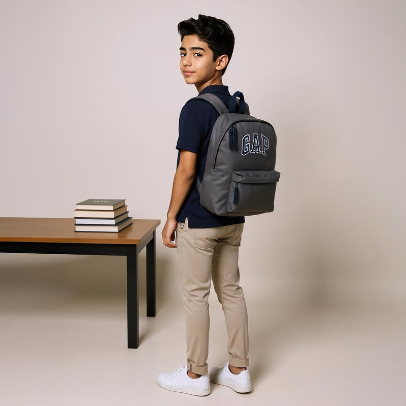 GAP-Backpack-17 Inch-1 Cmprt- (600D Poleyster ) Grey \ 43X29X11 - Image 3